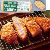 【冷凍】三元豚のロースカツ 100G 10食入