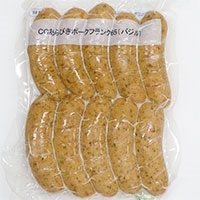 【冷凍】CCあらびきポークフランク65(バジル) 650G