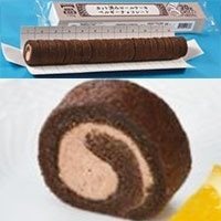 【冷凍】カット済みロールケーキ ベルキーチョコレート 20カット 190G