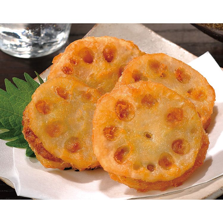 【冷凍】蓮根の挾み揚げ(鶏) 約28G 30食入