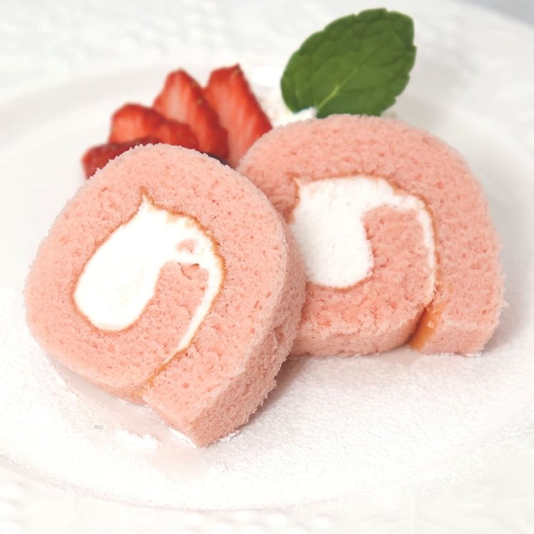 【冷凍】JG20カットロール(チーズ&ラズベリー味) 200G