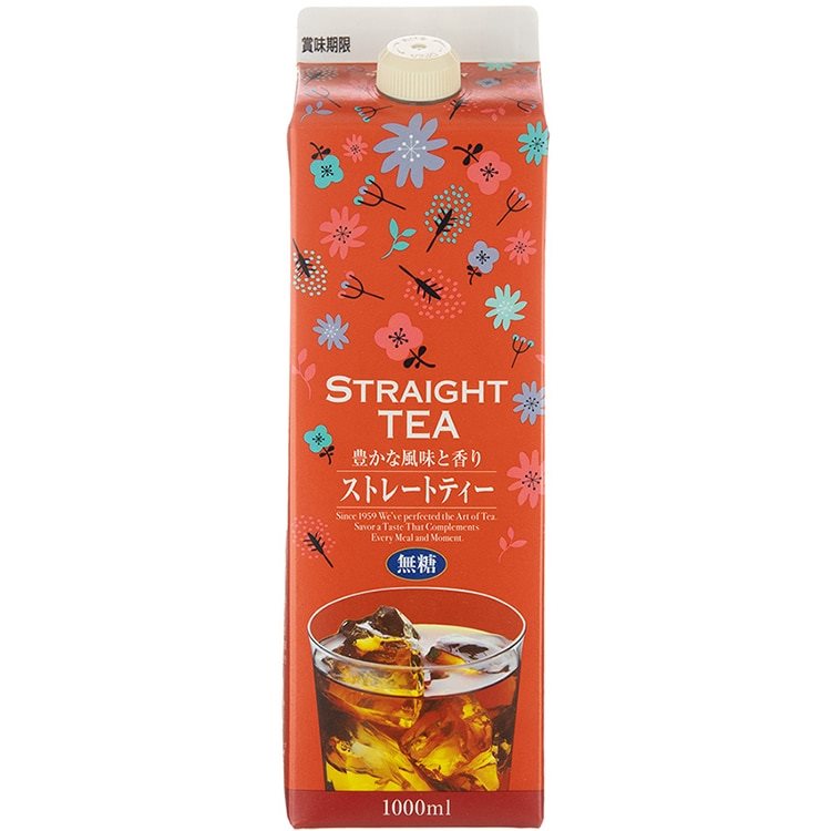 【常温】ストレートティー 無糖 1L