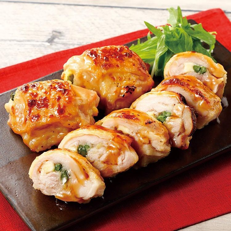【冷凍】鶏もも肉のアスパラチーズ巻き80 80G 10食入