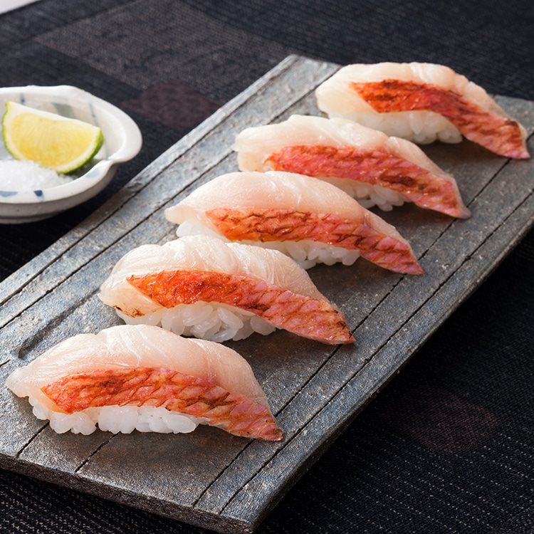 【冷凍】熟成お刺身金目鯛炙りスライス 7G 10食入