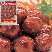 【冷凍】(新)KS肉だんご(25個UP)タレ付 870G
