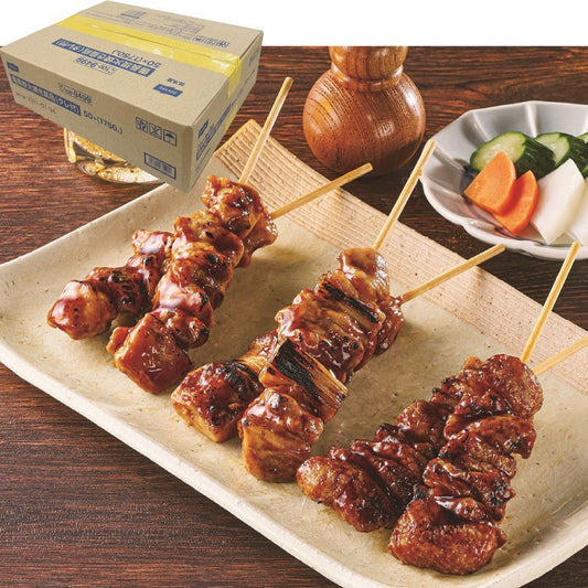 【冷凍】備長炭火焼き鳥皮(タレ付) 35G