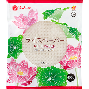 Vandro ライスペーパー 400g (約45枚入) ×30 袋 (Vandroロゴ付包装)