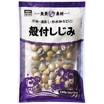 Vandro 殻付しじみ 540g (180g×3袋入) ×3 袋 (Vandroロゴ付包装)