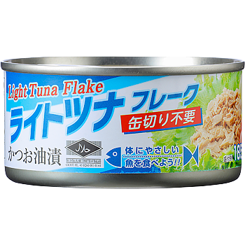 ライトツナフレーク缶