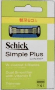 シック・ジャパン シック Simple Plus 替刃6個付×1パック