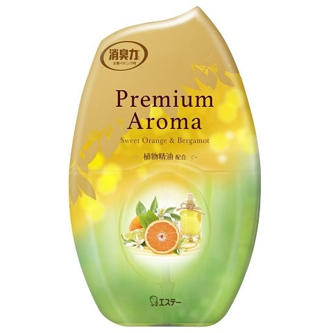 エステー 玄関・リビング用消臭力 プレミアムアロマ オレンジ&ベルガモット 400ml×12パック