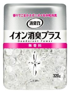 エステー 消臭力 クリアビーズ イオン消臭プラス 本体 無香料 320g×5パック