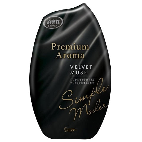 エステー 玄関・リビング用消臭力 プレミアムアロマ ベルベットムスク 400ml×3パック