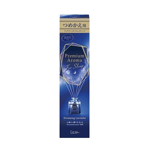 エステー お部屋の消臭力 プレミアムアロマ Sleep 寝室用 Stick つめかえ用 ドリーミングラベンダー 50ml×12パック