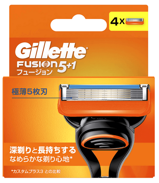 ジレット フュージョンマニュアル 替刃4個×3パック