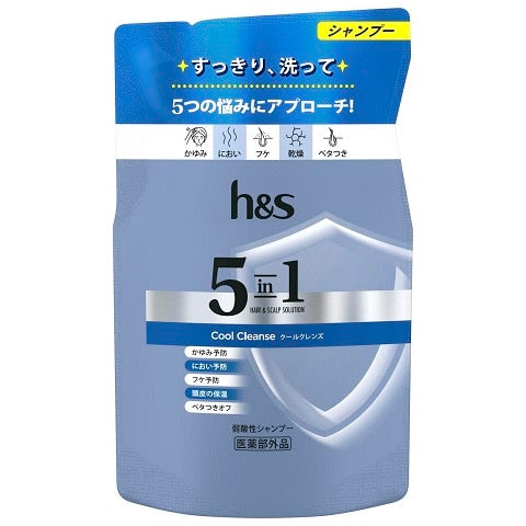 P&G h&s 5in1 クールクレンズ シャンプー つめかえ用 290ml×2パック