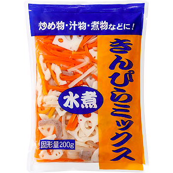 Vandro 水煮きんぴらミックス 固形量200g ×3 袋 (Vandroロゴ付包装)