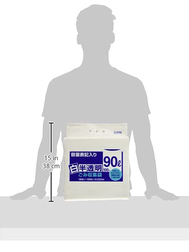サニパック HT99環優包装白半透明ゴミ袋90L 100枚 HT99-HCL