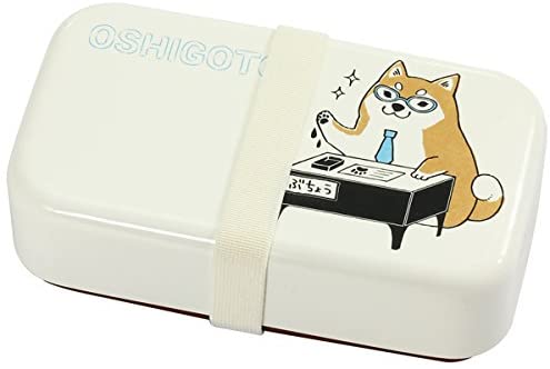 セラミック藍 茶柴部長&黒柴君 弁当箱 茶柴部長 サイズ:約W8.2 D15.3 H7.2 13186