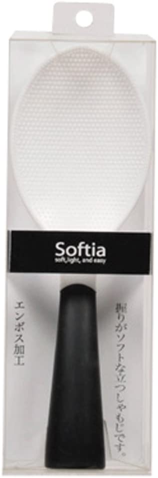 パール金属 Softia 立って握りがSoft しゃもじ ブラック C-3689