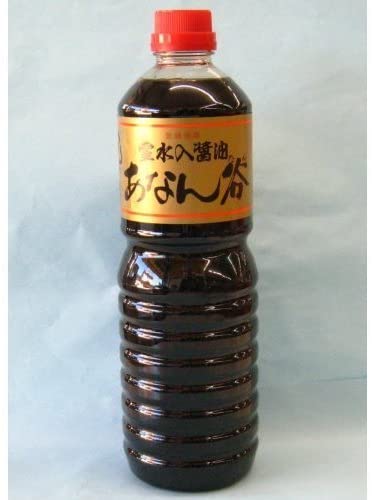 霊水入あなん谷醤油 濃口 天 1L