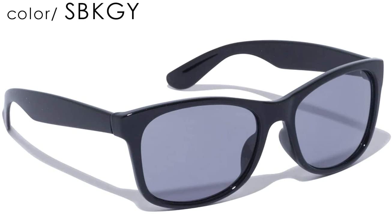 () SUNGLASSES SQ L SHIN BLK LIGBLU