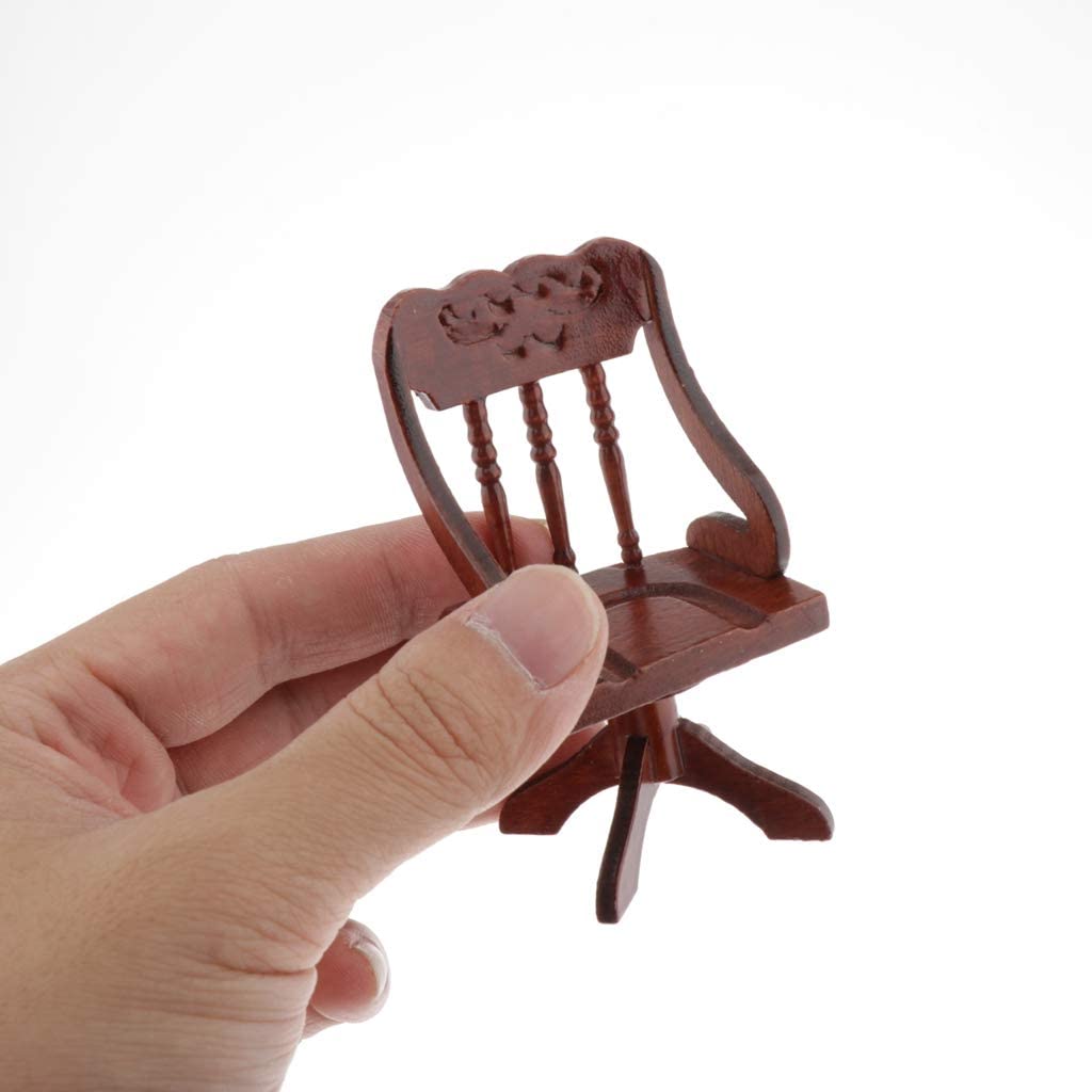 1/12ドールハウス 家具 ミニ デスク チェア モデル ミニチュア 人形の家 DIY アクセサリー