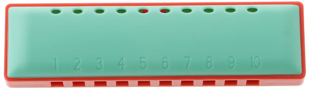 10穴 ハーモニカ プラスチック製 ハーモニカ 音楽玩具 赤ちゃん 口オルガン 全6色選べ - #6, 10.5 * 2.9 * 1.9センチメートル