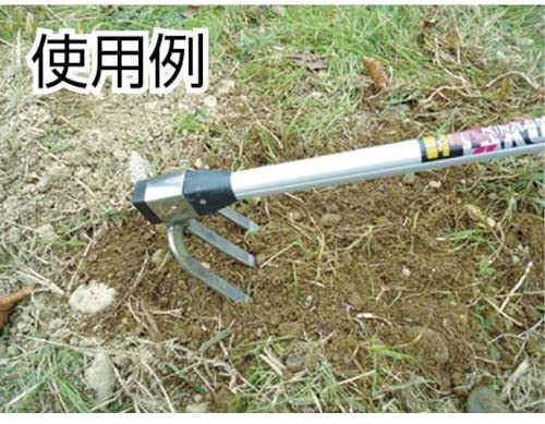 【柄と頭が固定式なので打ち付け不要】楽々印 超軽量備中鍬 ステンレス 1050mm柄