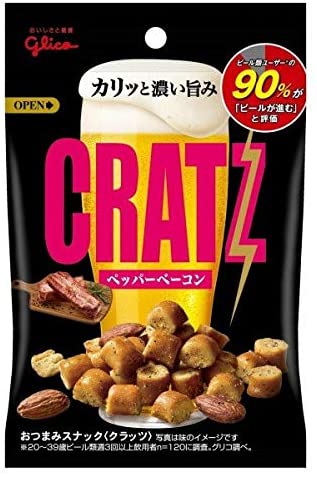 おつまみ 6種セット クラッツ ペッパーベーコン スパイシーチキン 枝豆 チーザ カマンベール チェダーチーズ 燻製チーズ 江崎グリコ