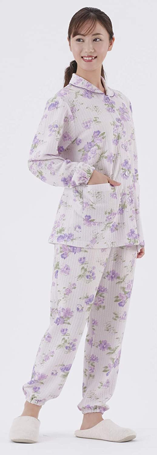 セルヴァン 小柄な私のふんわりキルト暖かパジャマ パープル系・LP