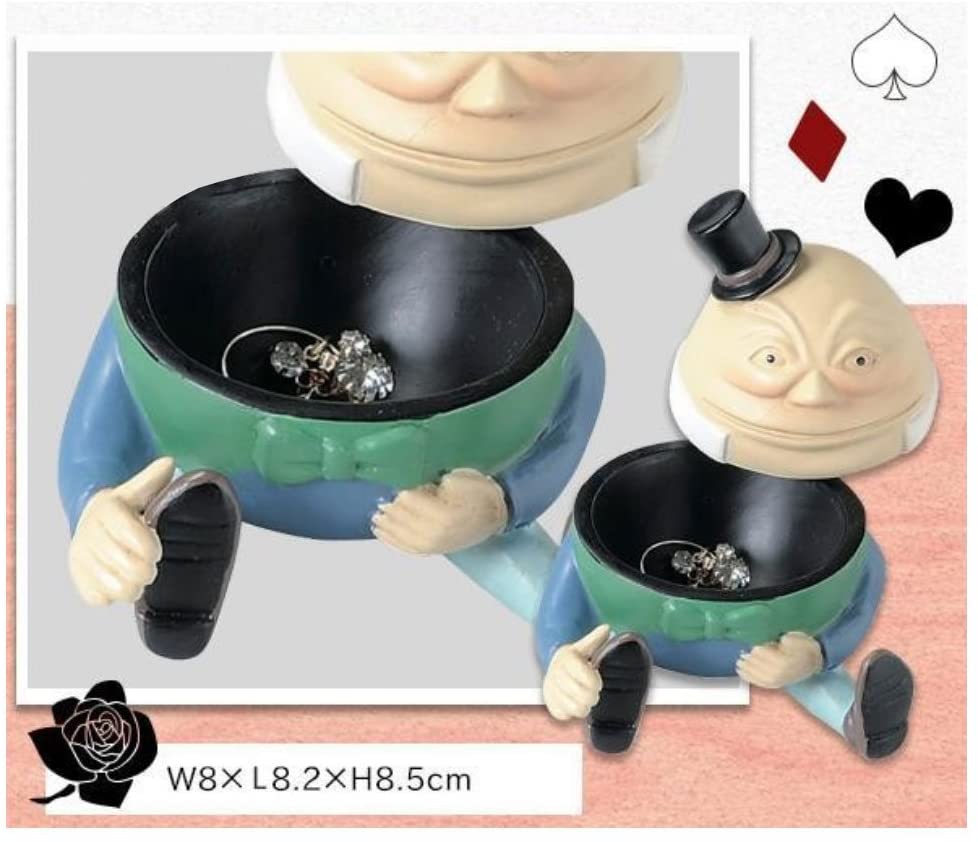 セトクラフト 不思議の国のアリス アクセサリーボックス(ハンプティ) SR-0640 高さ:約8.6(cm)