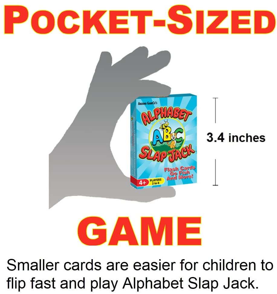 Alphabet Slap Jack a Fun Preschool ABC Letter Learning Card Game Kids Learn Upper/Lowercase Letter Recognition and Letter Sounds While Playing a Fun Card Game