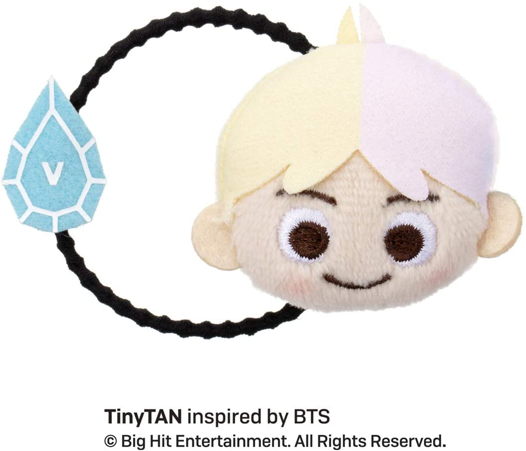 TinyTAN ぬいぐるみ付きヘアゴム V 幅約5cm