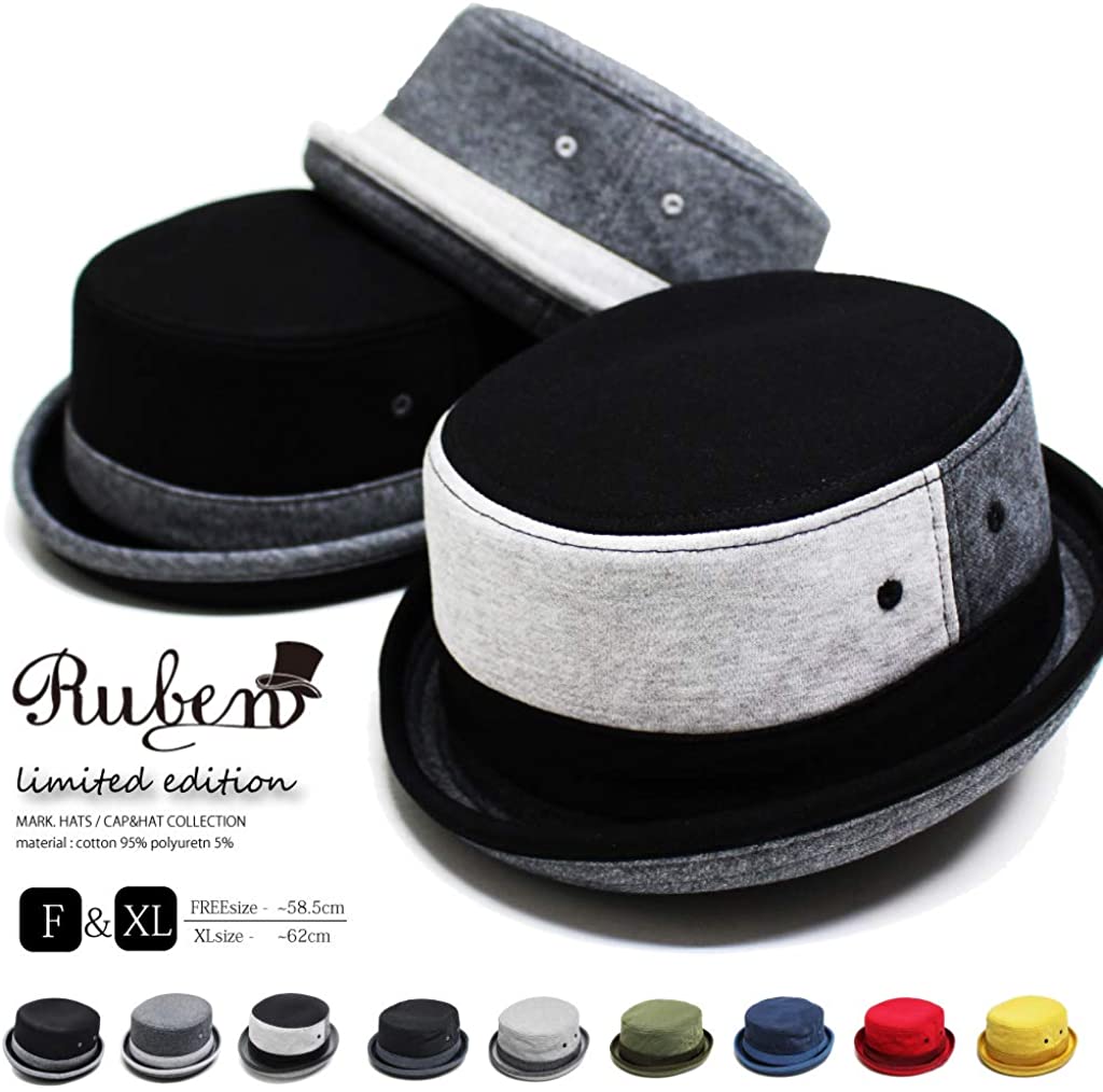 (ルーベン) 【RUBEN】 大きいサイズも選べる SWEAT PORK PIE HAT スウェット ポークパイハット