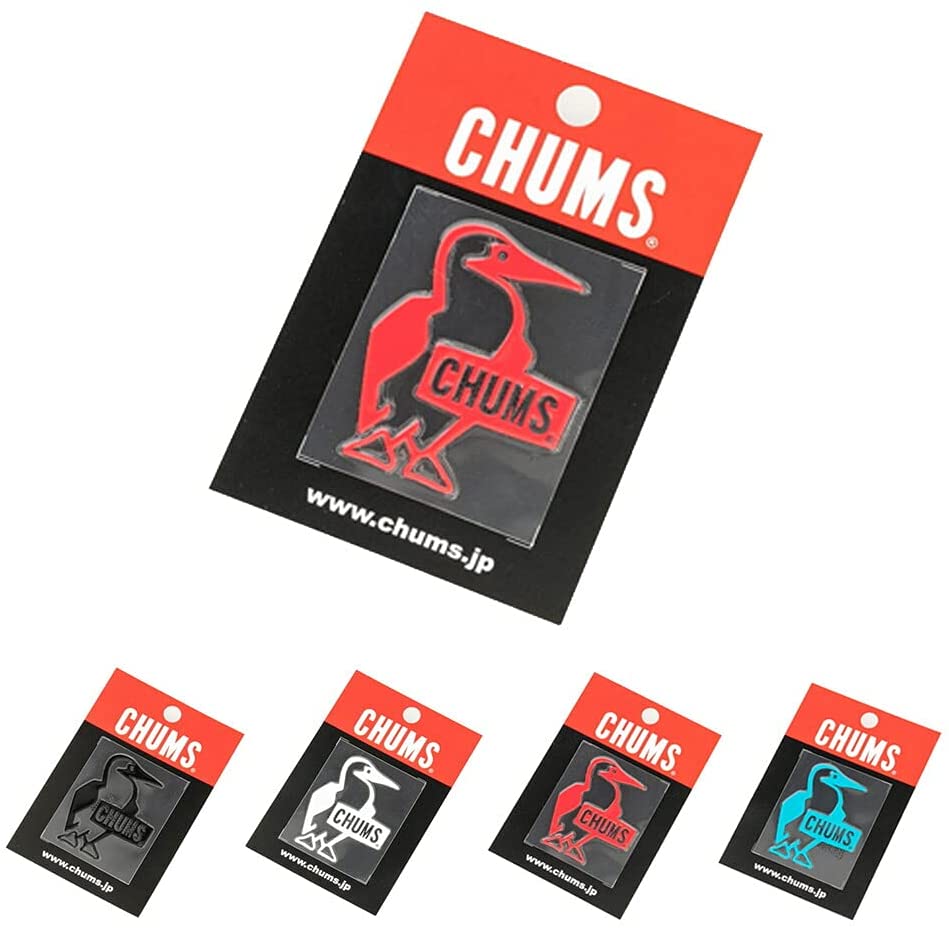 (チャムス)chums ステッカー Booby Bird Emboss Sticker Red(R001) ch62-1126-Red