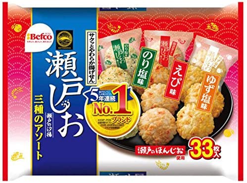 【まとめ買い】栗山米菓 瀬戸の汐揚アソート 33枚 × 2袋