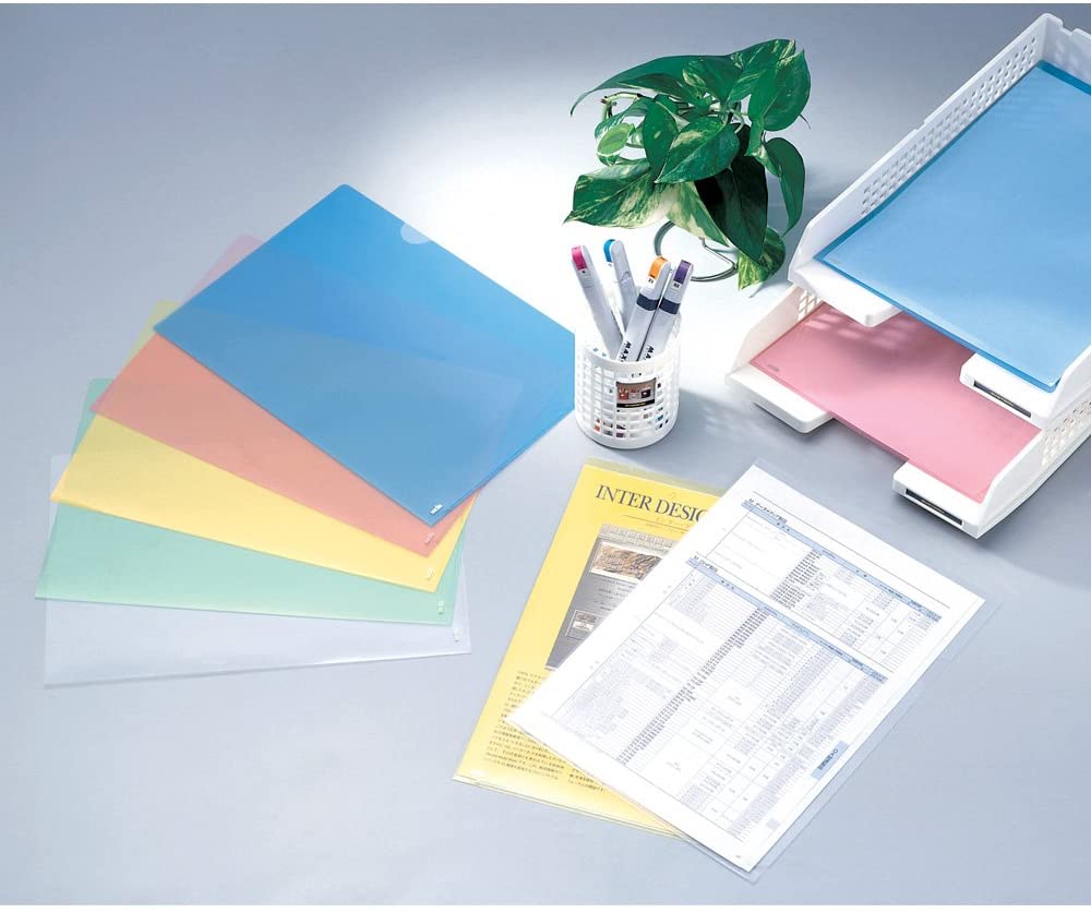 セキセイ クリヤーフォルダー カラー 10枚パック SSS-5105