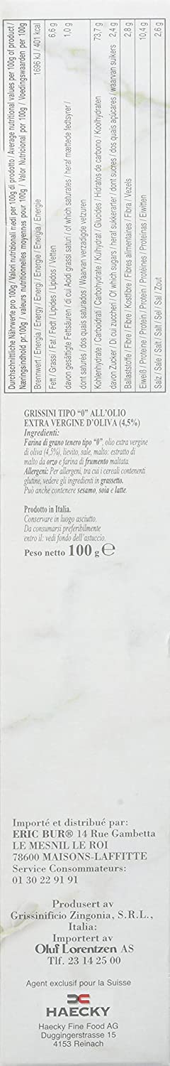 ズィンゴニア グリッシーニ 100g