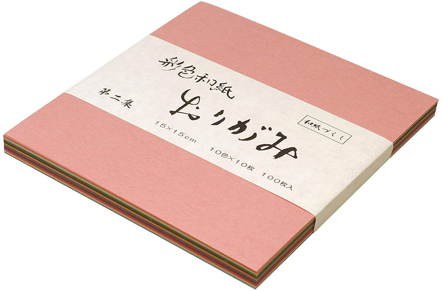 彩色和紙 おりがみ 第2集 100枚入り QO03