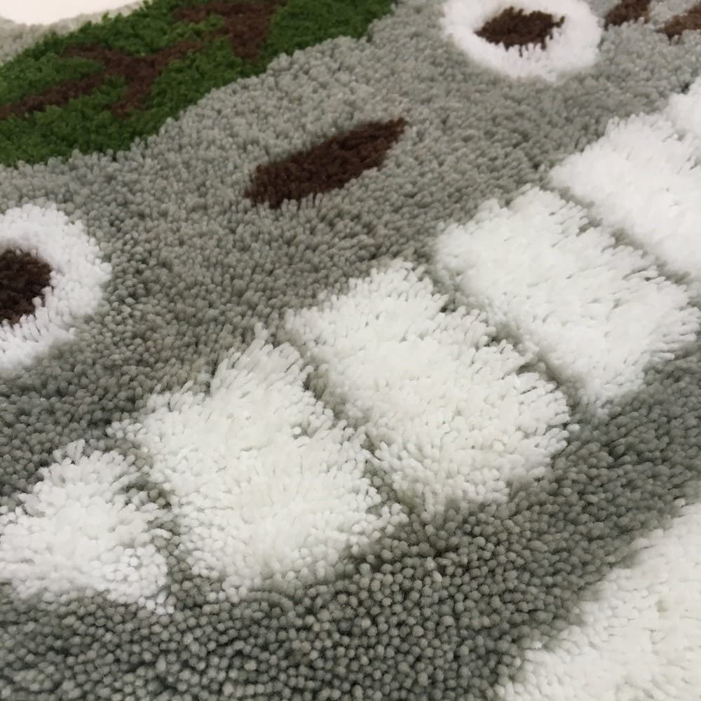 センコー となりのトトロ ゆっくり インテリアマット グレー 約65×48cm 78755