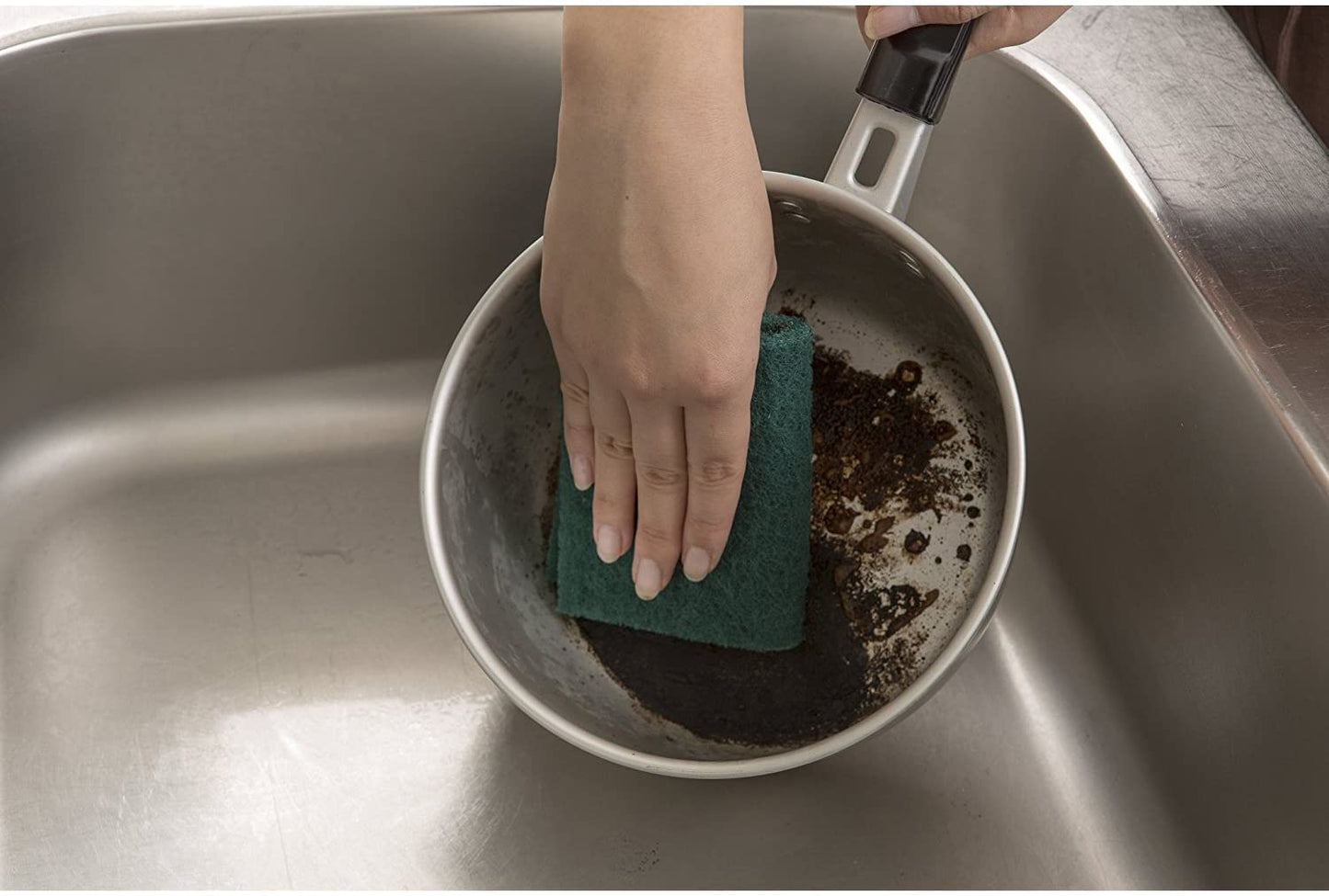 3M キッチン スポンジ たわし コゲ 汚れ落とし 大判 グリーン スコッチブライト A-12S