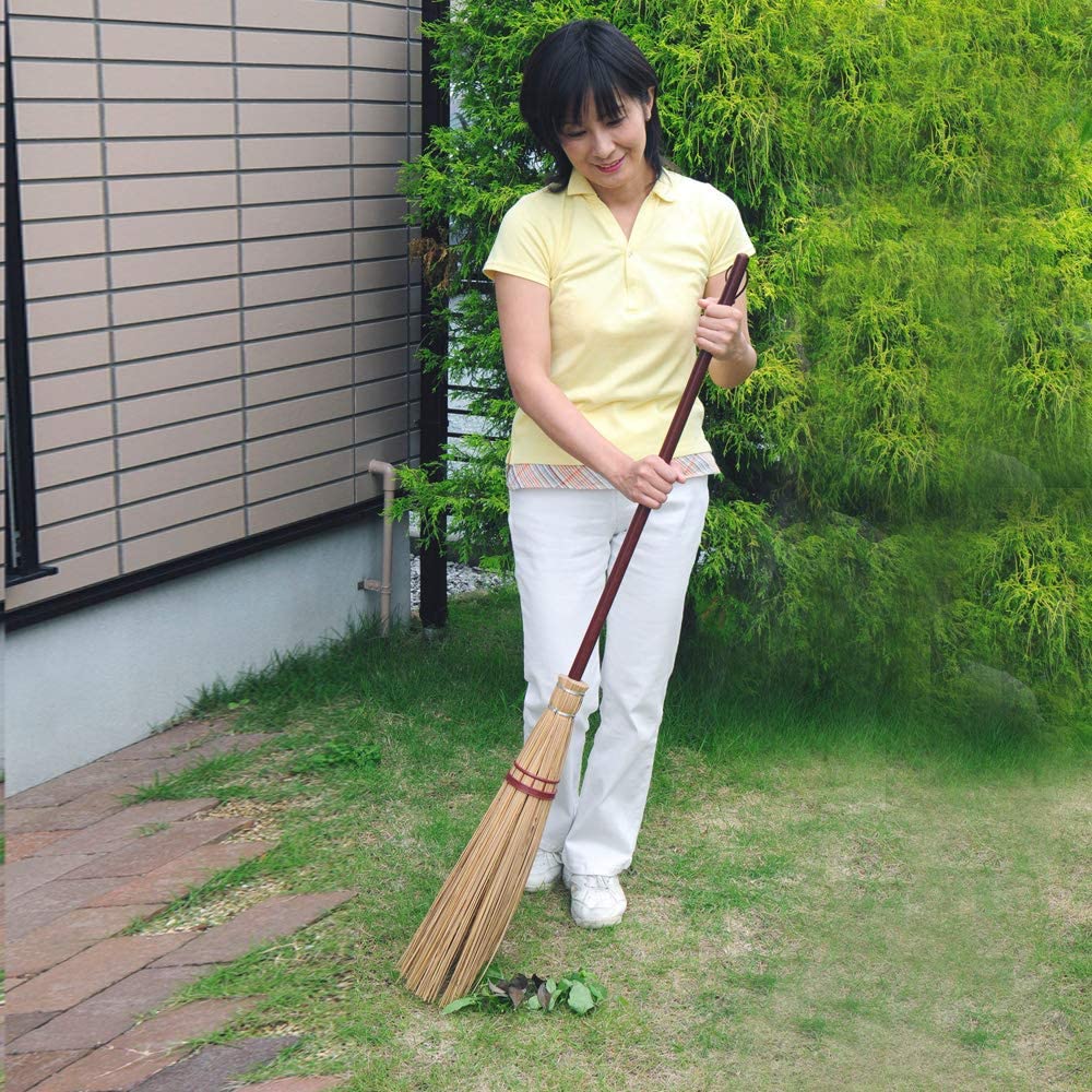 アズマ 外ほうき 外苑ほうき 穂幅20cm 全長127cm 芝生・道路・落ち葉最適 名匠168