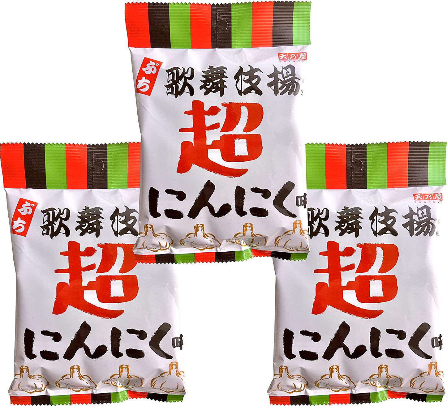 天乃屋 ぷち歌舞伎揚 超にんにく味 袋53g×3袋