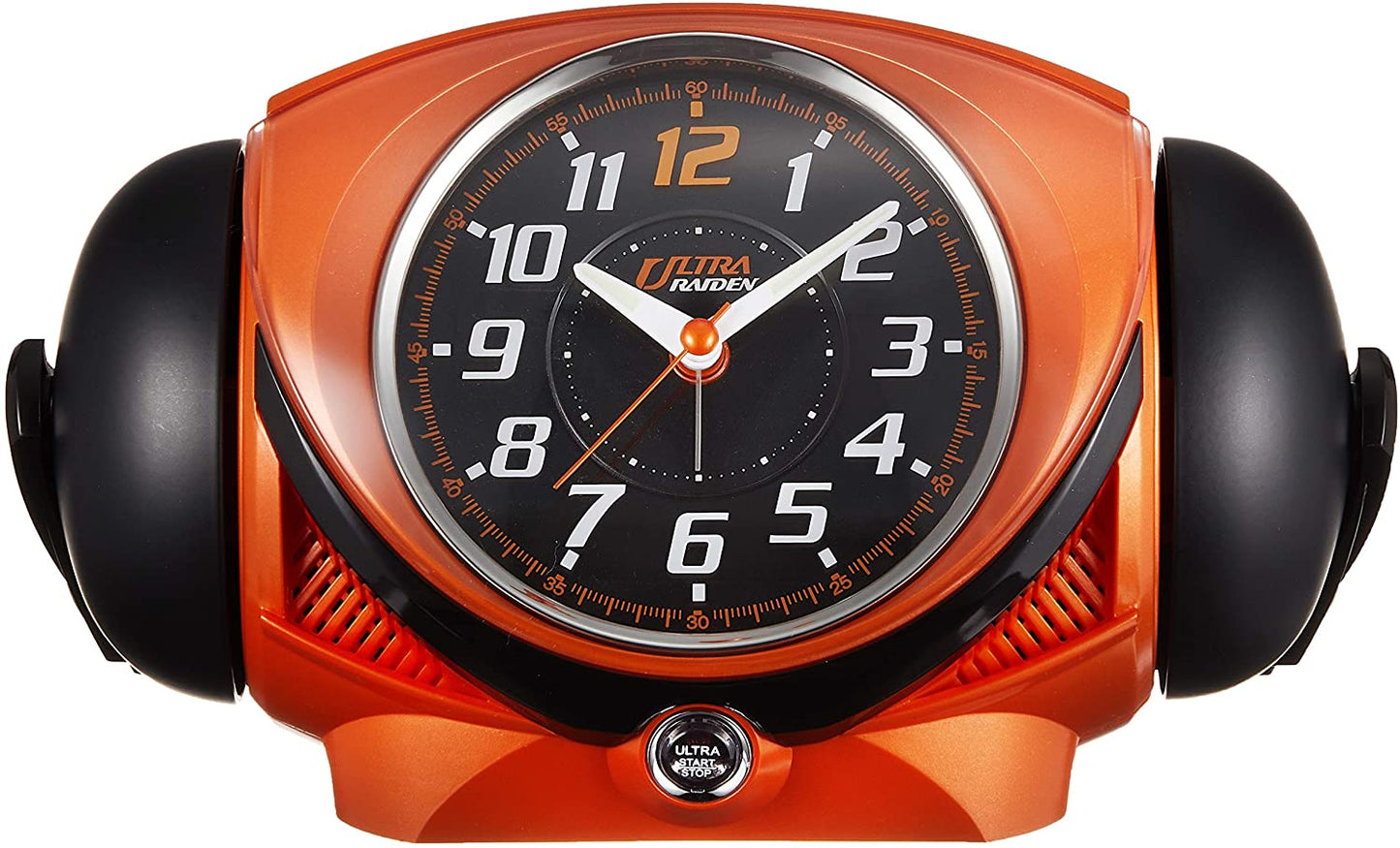 セイコー クロック 目覚まし時計 アナログ 大音量 ベル音 PYXIS ピクシス ULTRA RAIDEN ウルトラライデン オレンジ メタリック NR441E SEIKO