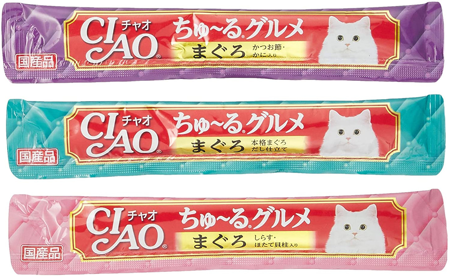 チャオ (CIAO) 猫用おやつ ちゅ~る グルメ まぐろ海鮮バラエティ 14グラム (x 120)