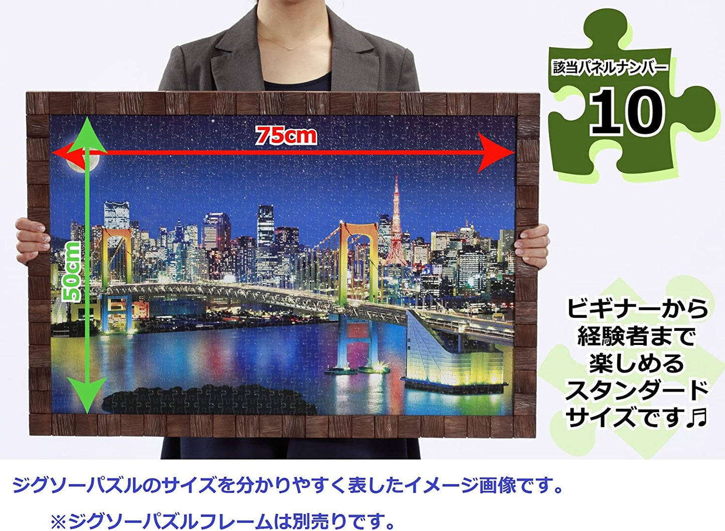 1000ピース ジグソーパズル めざせ! パズルの達人 奥入瀬渓流―青森(50x75cm)