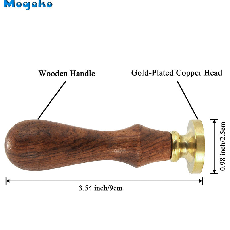 Mogoko ワックスシール,レトロ,クラシック,木材,封筒,アンティークスタンプローズマリー/ラベンダー/モンステラの葉/サボテン|Stamps|
