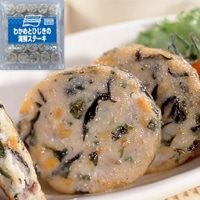 【冷凍】わかめとひじきの海鮮ステーキ 30G　50食入