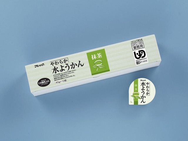 【冷凍】やわらか水ようかん(抹茶) 40G　10食入